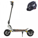 Kukirin AI Urban elektrinis paspirtukas 800W, 48V 13Ah, 45km/h, 10 padanga, dvigubi diskiniai stabdžiai, pilna amortizacija, greitas įkrovimas, sulankstomas elektrinis dviratis suaugusiems 48V 800W 13Ah+Helmet (Split Up) balta