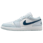 Jordan Air Jordan 1 Low top Vintage Basketball Shoes Men's Light Blue White 553558-400 47.5