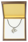 Beagle - Dog necklace in gift box, silver-plated locket for dog fan, striking pendant by Art-Dog brand