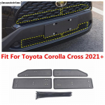 Car Front Grille ect Net Screening ert Mesh Protection Cover Trim Accessories For Toyota Corolla Cross XG10 - 2025 black