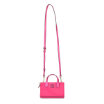 Tory Burch Ella dvigubo T logotipo i&scaron;pjova su užtrauktuku rankinė moteri&scaron;kos rankinės Fuchsia 146437-694 Basic Set (Bag+Dust Bag)