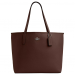 Coach City 33 Logotipo Spaudė Atsegama Dvi&scaron;alė Odinė Parduotuvės Rankinė Moteri&scaron;ka tote Klevas CR111-SVMPL Basic Set (Bag+Dust Bag)