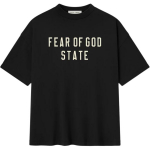 Fear of God Essentials 90-ųjų kirpimo mar&scaron;kinėliai Jet Black Unisex Vir&scaron;utiniai drabužiai 125SP254470F M