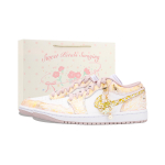 Jordan Air Jordan 1 Moonbathed, Aphrodite's Kiss Amortizacija Neslystantis Žemi Vintažiniai Krep&scaron;inio Batai Unisex DC0774-606(Komanda1390) 35.5