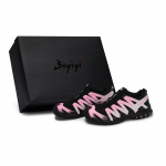 SALOMON XA PRO 3D 811 Manufacturing, Cat Paw Sweetheart Low top Outdoor Shoes Unisex Black Pink Silver 491274(Team80-S-BOX) 36⅔