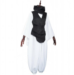 Jujutsu JJK Manga Anime Choso Cosplay Kostiumas Violetinė Liemenė Kaklo &Scaron;alikas Diržas Baltos Elastingos Kelnės Vir&scaron;us Dovanos S