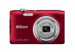 Nikon COOLPIX A100 Skaitmeninis 5x optinis raudonas [Atnaujintas] Fotoaparatas, priartinimas, 20,05 megapikselio, (A100RD) raudona