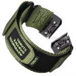 Sportinis Nailoninis Kilpinis dirželis Garmin laikrodžiui Tactix 7Pro Fenix 7X 6X 7 5 6 Pro 5X Plus 3 3HR Apyrankė Garmin juostai 26mm 22mm Dirželis For Gramin 22mm pilka
