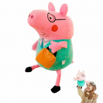 Peppa Pig Tėtis Kiaulė Pliu&scaron;inis Žaislas 30cm Mink&scaron;tas Įdarytas Gyvūnas Animacinio Personažo Lėlė Vaikų Dovana