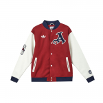 Adidas Originals Futbolo Sporto Serija Raidžių Ra&scaron;tas &Scaron;ilta Patogi Laisvalaikio Medvilninė Striukė Vyri&scaron;ka Striukė Eleganti&scaron;ka-Violetinė JF0560 2XL