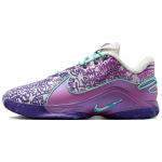 Nike LeBron 22 Atraminiai krep&scaron;inio bateliai Unisex Violetiniai Balti Žali Azijieti&scaron;ka versija HV8453-001 40