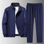 Vyri&scaron;kos sportinės aprangos rinkinys Sportiniai kostiumai Dviejų dalių komplektai Homme Drabužiai Hoodies + Kelnės Kostiumas Vyri&scaron;kas Gatvės apranga Hoodie Striukės Didelis dydis L mėlyna