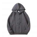 FiveFive Vyri&scaron;ka Retro Harajuku Hip Hop striukė Auk&scaron;tosios gatvės su užtrauktuku Hoody Laisvas kasdienis džemperis su gobtuvu M tamsiai pilka spalva