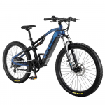 Cyrusher Flex Pilnai amortizuojantis elektrinis dviratis, 48V 15Ah LG baterija, Shimano 8 pavaros mėlyna