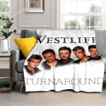 Westlife Mesti pledas Muzikos grupės dovana Lovatiesė Namų dekoracija Dangalas mano meilei Gerbėjams Suaugusiems langeliais Mink&scaron;tas Airija Pliu&scaron;inis Size: 150*200cm, Weight: 280 GSM