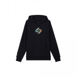 Jordan Luka Madingas Spaudinys Fleece Pamu&scaron;alu Puloveris Su Gobtuvu Džemperis Vyri&scaron;kas Juodas HF8091-010 L juoda