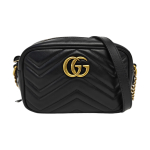 [Naudotas] Gucci GG Marmont Matelass&eacute; Mini Rankinė 'Nero' - Labai Geros Būklės #1I0JQDT ONE SIZE black
