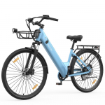 Velopro C1 Pro Elektrinis dviratis 27,5 padanga 250W variklis Ilgo nuotolio elektrinis dviratis 36V 18Ah Hidrauliniai diskiniai stabdžiai 7 pavaros Maksimali apkrova 150Kg mėlyna