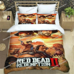 Red Dead Redemption 2 Spausdinti Patalynės Komplektai I&scaron;skirtinių Reikmenų Rinkinys Antklodės Užvalkalas Lovos Antklodės Komplektas Patalynės Rinkinys Prabangi Gimtadienio Dovana EU Single 135x200cm