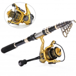 Me&scaron;kerykotis ir spiningo ritė Anglies pluo&scaron;to me&scaron;kerės me&scaron;kerės ritė, skirta lauko žvejybos įrankiams 1.8mRod 1000Reel