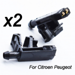 2x priekinio stiklo valytuvo plovimo purk&scaron;tukas, skirtas Peugeot Partner 406 605 Citroen Berlingo Xantia ZX 6438A0 643889 juoda