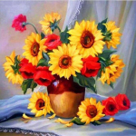 Diamond Art Flower Deimantinis dažymas 5D Naujas Siuvinėjimo kryželiu rinkinys Daimond Painting Visas gręžtuvas 20*20cm