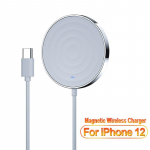 &bdquo;Essager&ldquo; 15 W &bdquo;Qi&ldquo; magnetinis belaidis įkroviklis, skirtas &bdquo;iPhone 12 Pro Max Mini Induction Fast Magic&ldquo; belaidžio įkrovimo kilimėlio adapteriui balta