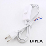 1,8 m Eclectic 110v&ndash;200v kintamosios srovės maitinimo laido ilgintuvo laido adapteris 303 įjungimo / i&scaron;jungimo jungiklis, skirtas LED lemputės vamzdžiui EU PLUG