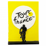 Les Tr&eacute;sors De Lily [A2839] - Magnet r&eacute;sine 'Tour de France' jaune noir - 7x5 cm geltona