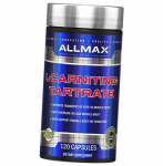 Karnitino tartratas, L-karnitinas, Allmax Nutrition 120 kaps (02134005)