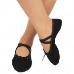 DYS Kid Adult Canvas Mink&scaron;ti baleto &scaron;okių batai Pointe &scaron;okių gimnastikos &scaron;lepetės 33 juoda