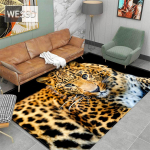 Madingas leopardo ra&scaron;to kilimas ant grindų 3D gyvūnų spausdintas didelis kilimas svetainė, mink&scaron;ta kempinė, vonios kambario kilimėlis, sugeriantis, neslystantis 150x240cm 1pcs