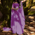 Moteri&scaron;ka Retro Cosplay Vintage Party Club Eleganti&scaron;ka suknelė M violetinė