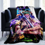 Anime One Piece 3D spausdinta flanelinė antklodė sofos antklodė kelioninė vaikų patalynės pliu&scaron;inė flanelinė antklodė 150x200cm