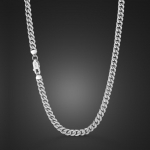 Madingi 100 % 925 sterlingų sidabro karoliai vyrams ir moterims Punk tikrojo sidabro 3 mm 18&ndash;30 colių kubieti&scaron;kos arklio ryk&scaron;tės grandinėlės papuo&scaron;alai 56cm (22 inches) gray