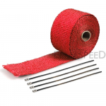 Universal Exhaust Wrap Fiberglass 50mm Motorcycle Accessories Black Pit bike Heat Wraps Muffler Thermal Tape for