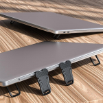 Metalinis sulankstomas ne&scaron;iojamojo kompiuterio stovas KEYSION Universalus neslystantis laikiklis, skirtas Macbook Pro Air ne&scaron;iojamiesiems kompiuteriams, laikiklio kojoms sidabras