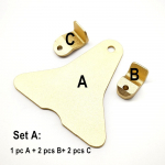 1 set Dental Tray Dental Anterior Jig set Lucia Jig Set Dental Lab Impression Trays to Achieve centric relation Aluminium Alloy 1 set A