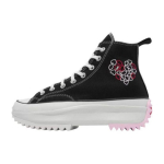 Converse Run Star Hike High Valentino su meile Unisex sportbačiai Juodi Rožiniai Raudoni A01598C 44.5