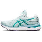 Asics &bdquo;Gel Nimbus 24&ldquo; raminantys jūriniai moteri&scaron;ki sportbačiai, mėlyni jūros stiklo 1012B201-401 37