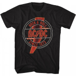 AC DC Rd And Yel Neoniniai unisex mar&scaron;kinėliai S