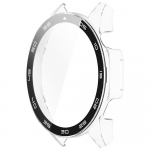 PC + grūdinto stiklo apsauginis dėklas, skirtas Huawei Watch GT4 46 mm viso ekrano apsaugai korpuso buferio dangtelis Huawei GT4 46mm skaidri
