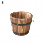 Rustic Succulent Planter Medinės statinės tu&scaron;čias gėlių vazonas konteineris Sodo dekoras S