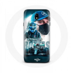 Coque pour Samsung Galaxy j7 2017 Formule 1 Valtteri Bottas Pilote de F1 Noir