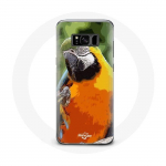 Coque pour Samsung Galaxy S8 Plus Aras Perroquet Orange vert