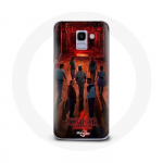 Coque pour Samsung Galaxy A6 2018 Stranger Things Affiche Equipages Fan Art Saison 4