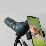 45/75 priartinimo monokulinis didelės galios didelės rai&scaron;kos pauk&scaron;čių stebėjimo veidrodinis koncertinis mobiliojo telefono kameros teleskopas su trikoju 45X60 armijos žalia spalva