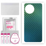 apgo Protective Skin Sticker for the back compatible with Realme Narzo 60x, Wrap Film, Foil, Vinyl - Pattern Carbon Chameleon CAKA1