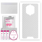 apgo Protective Skin Sticker for the back compatible with Blackview BV6600 Pro, Wrap Film, Foil, Vinyl - Pattern Transparent Carbon