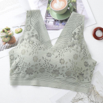 Besiūlės, kvėpuojančios, nėrinės &bdquo;push Up&ldquo; liemenėlės moterims Sexy Wire Be Wire Vir&scaron;utinis apatinis trikotažas V formos i&scaron;kirpte Bralette apatiniai apatiniai XXXL